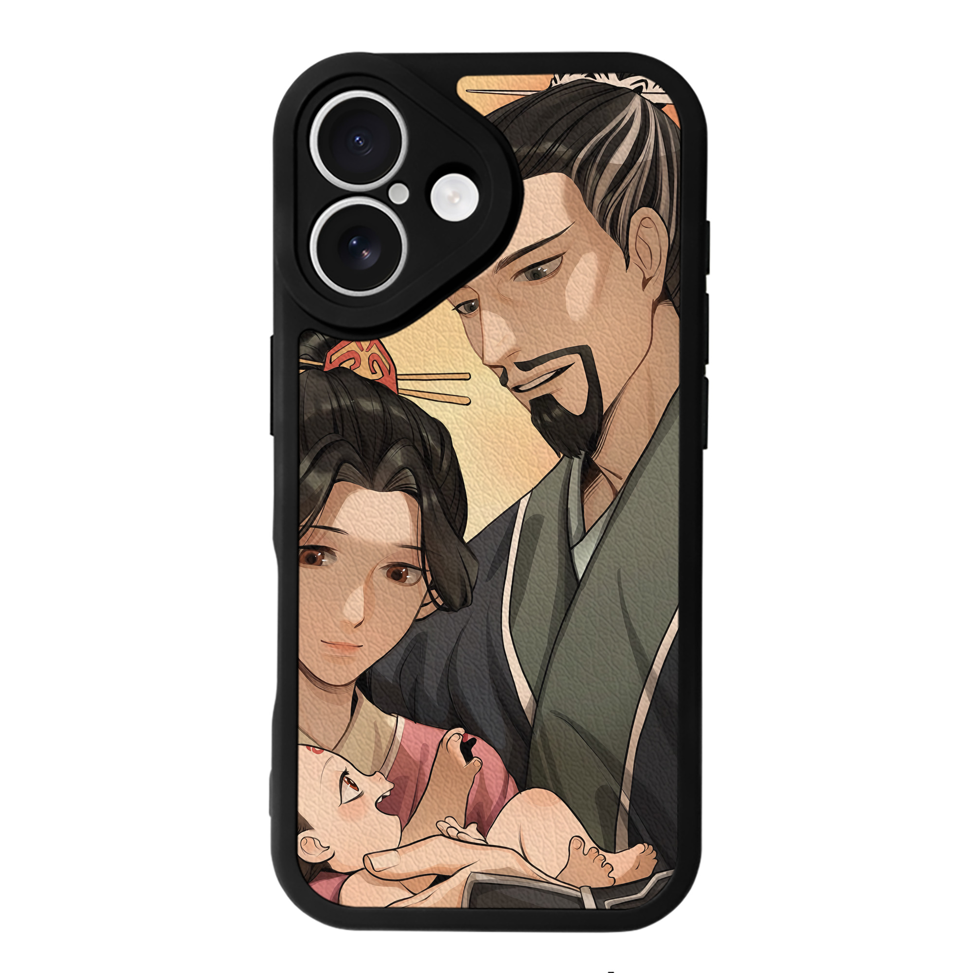 （画像用） Ne Zha 2 ナタ 魔童の大暴れ 【iPhone 16シリーズ対応】シリコンスマホケース（レザー調） 材質：シリコン